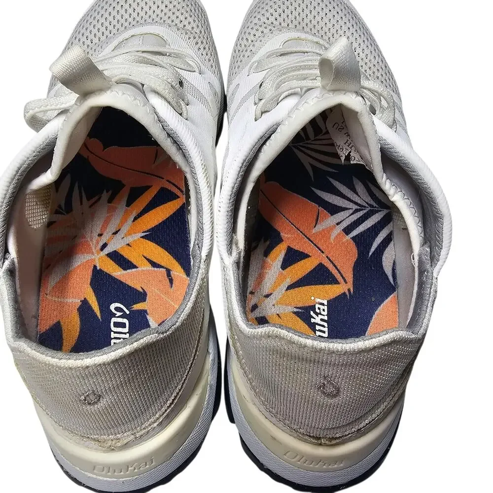 OluKai Huia Slip-On Athletic Shoes White Sneakers Women's 10